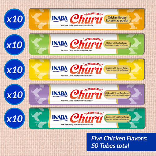 Inaba Cat Churu Puree variety 50 pack