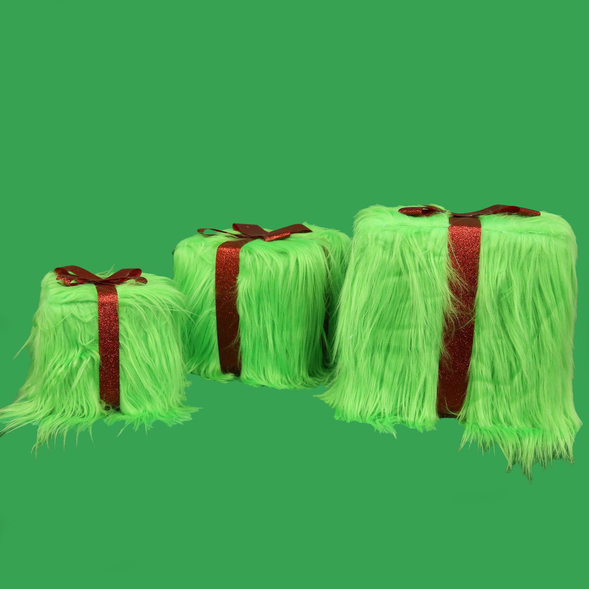Fluffy Green Presents