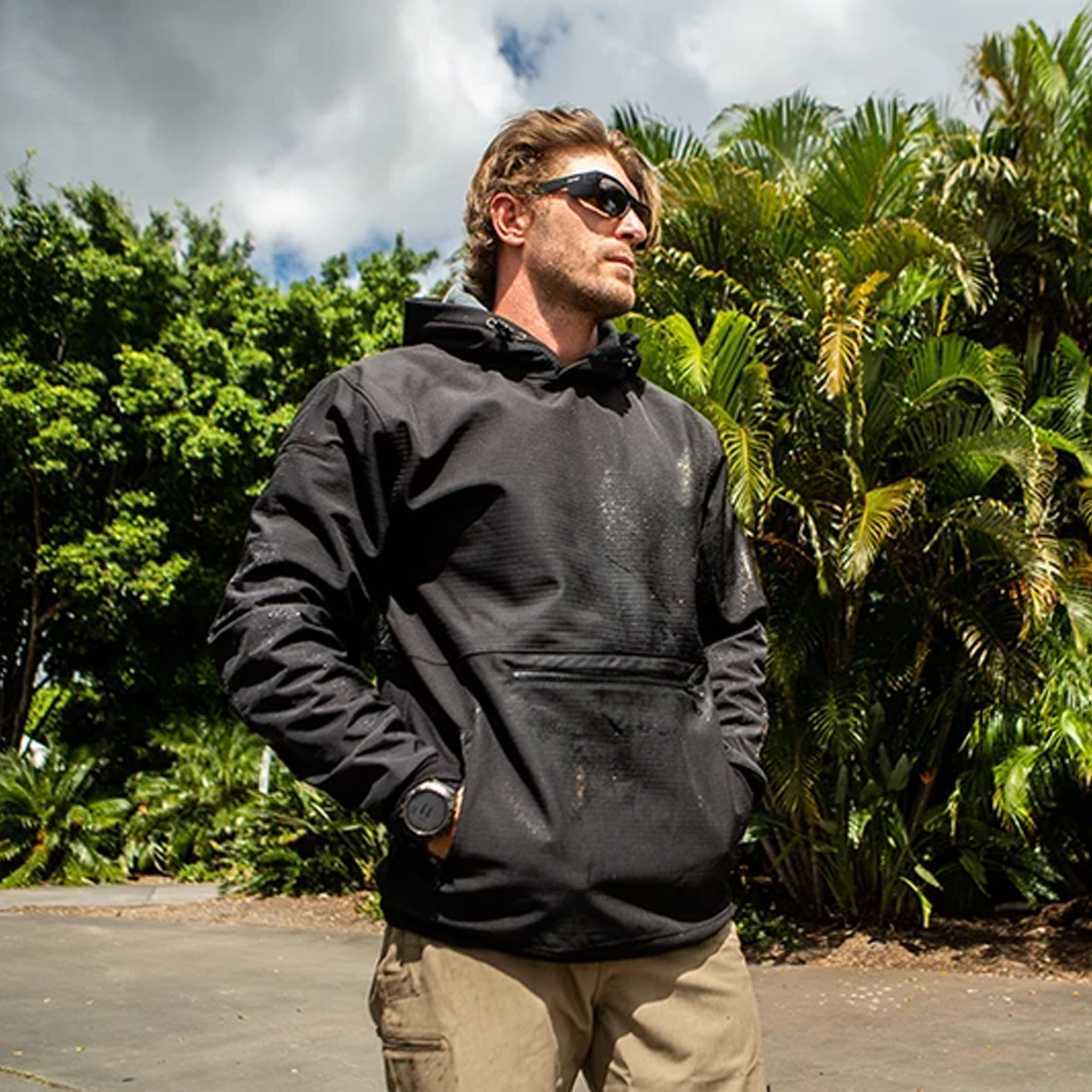 Jetpilot Utility 2 Men's Pullover Hoodie Black