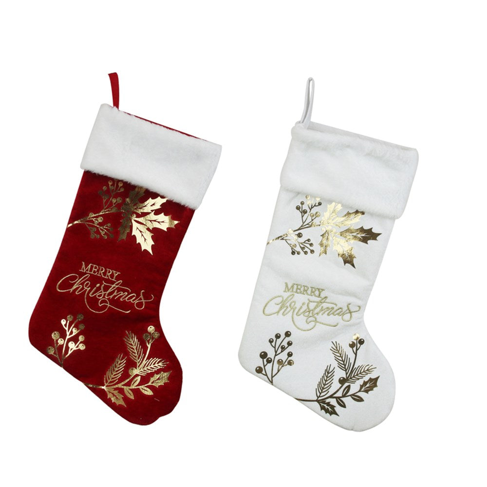 Velvet Christmas Stockings Assorted