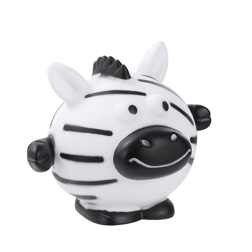 Vinyl Zoo Animal Squeaky Dog Toy – 11 × 9cm (Assorted)