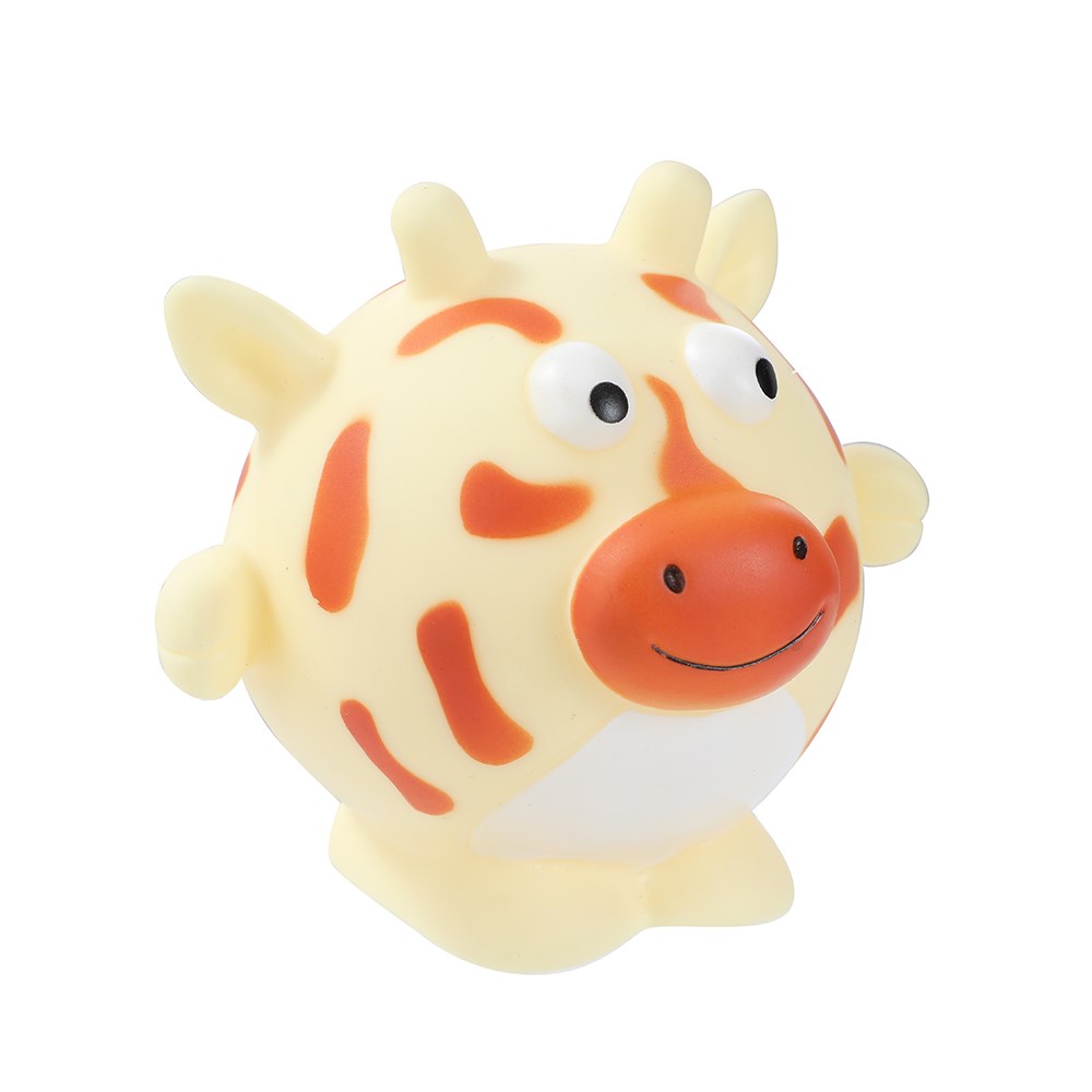 Vinyl Zoo Animal Squeaky Dog Toy – 11 × 9cm (Assorted)