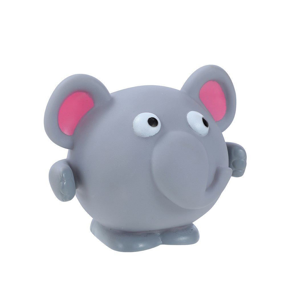 Vinyl Zoo Animal Squeaky Dog Toy – 11 × 9cm (Assorted)