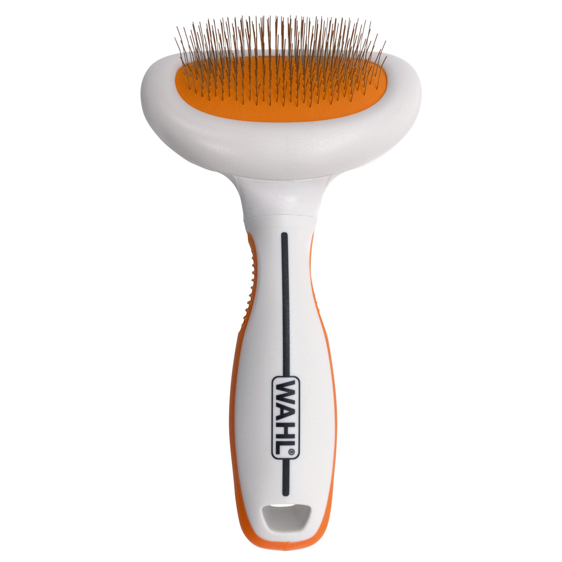 Wahl Orange/White Metal Slicker Brush