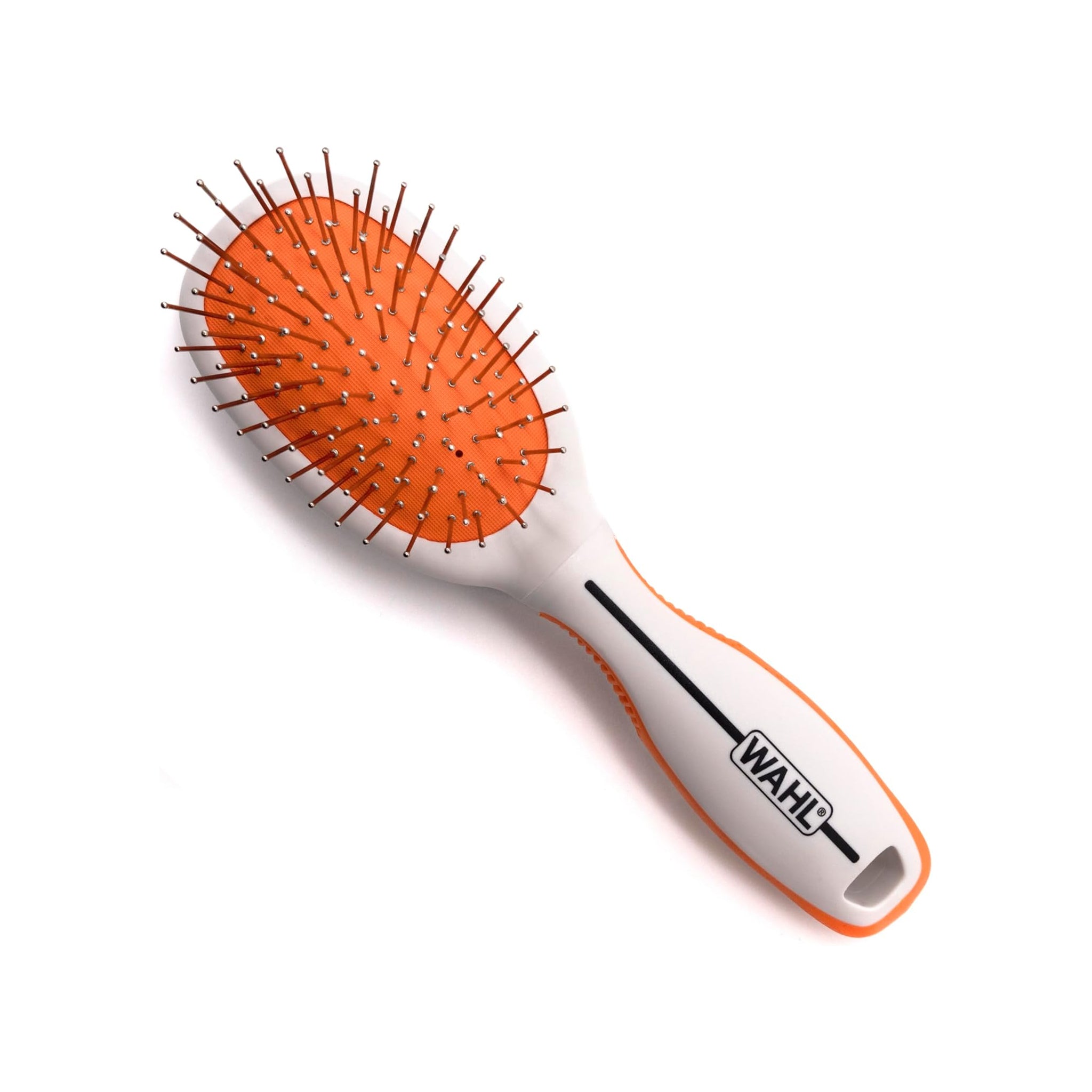 Wahl Double-Sided Pin & Bristle Brush – Small & Large (Orange/White)