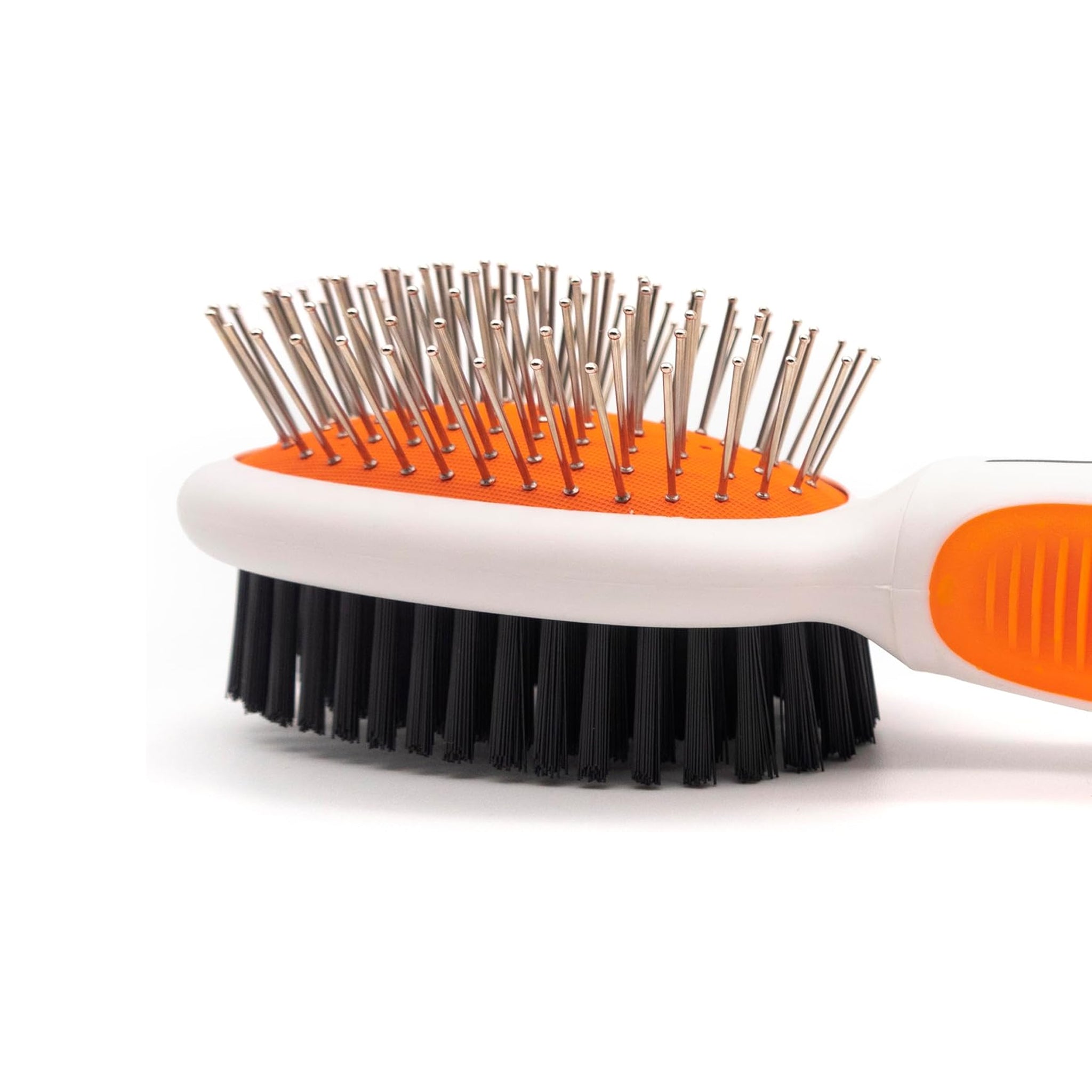 Wahl Double-Sided Pin & Bristle Brush – Small & Large (Orange/White)