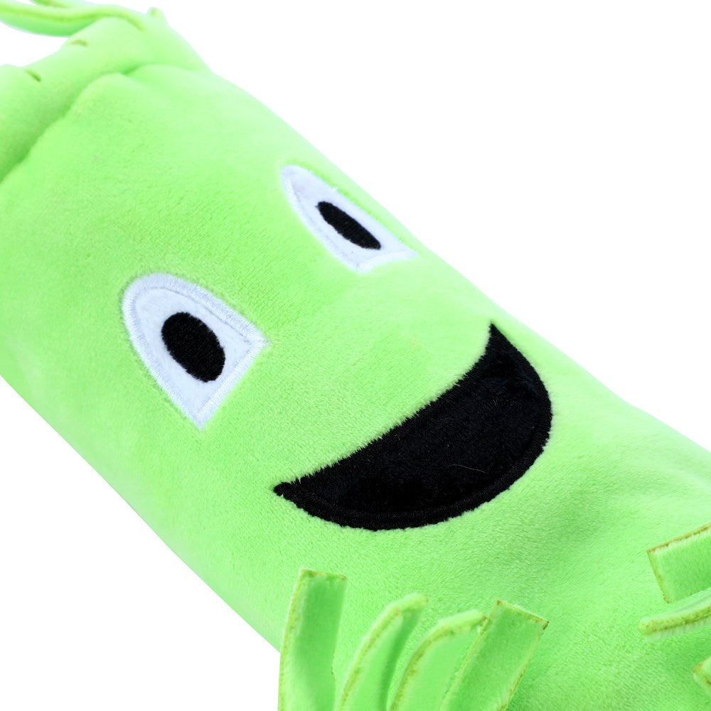 Wavy Arm Man Plush Dog Toy – Green & Orange (54cm)