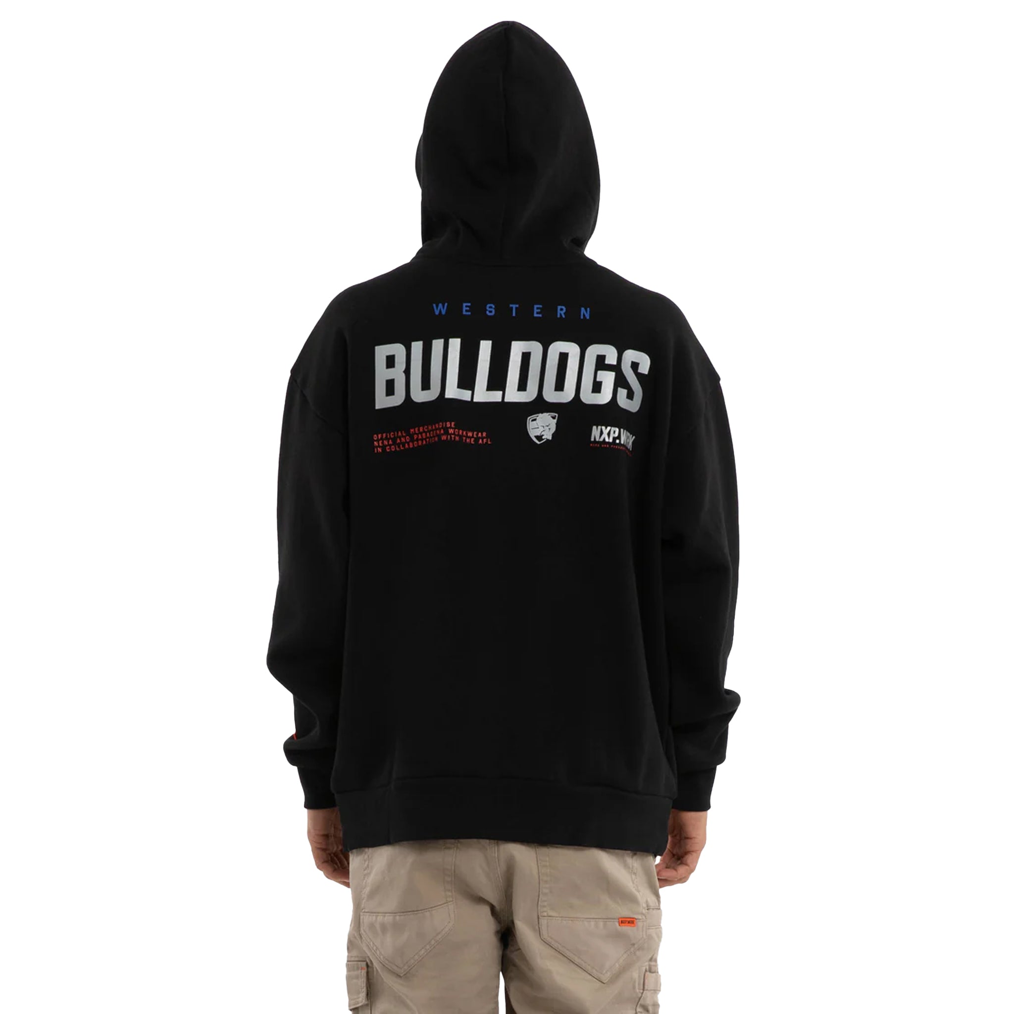 Western Bulldogs Subject Hoodie Jet Black