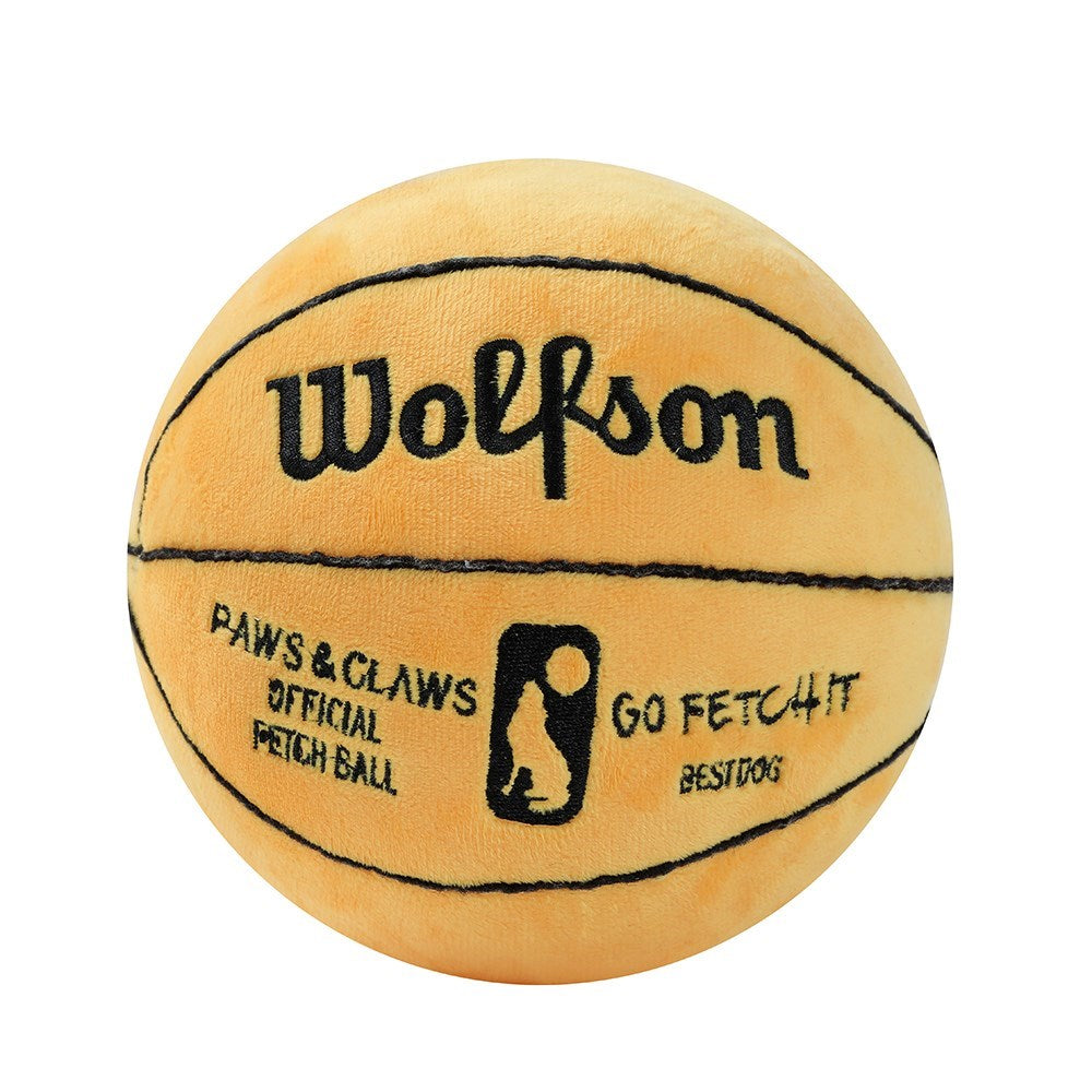 Wolfson Basketball Plush Dog Toy – 15cm
