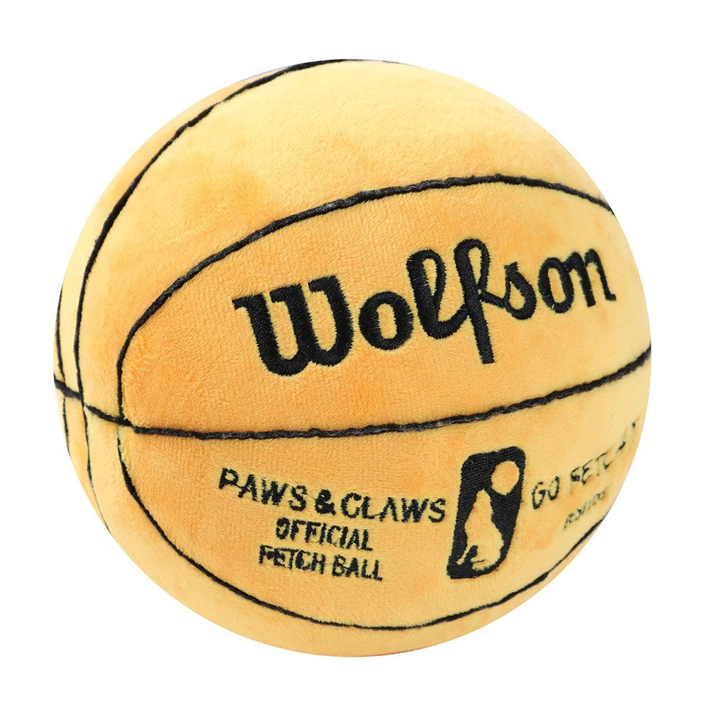 Wolfson Basketball Plush Dog Toy – 15cm