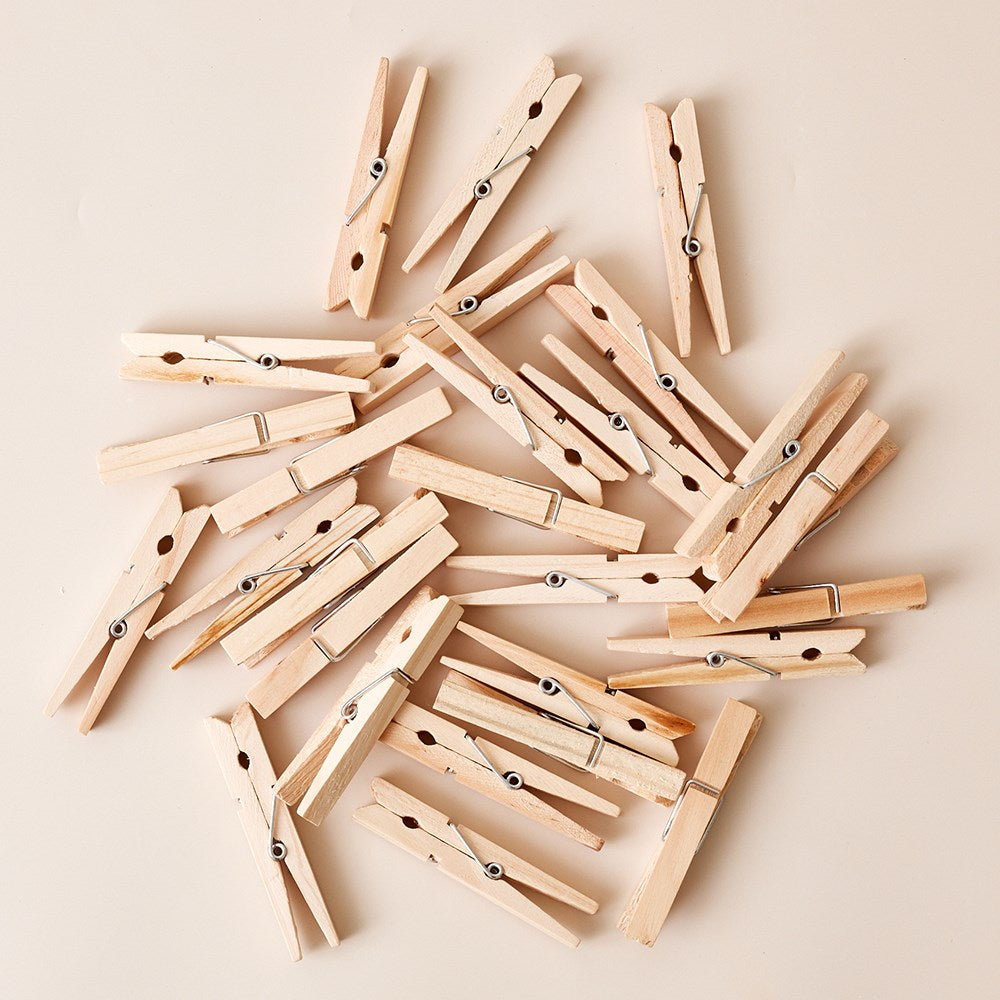 Wooden Clothes Pegs – 7.5cm (50 Pack)