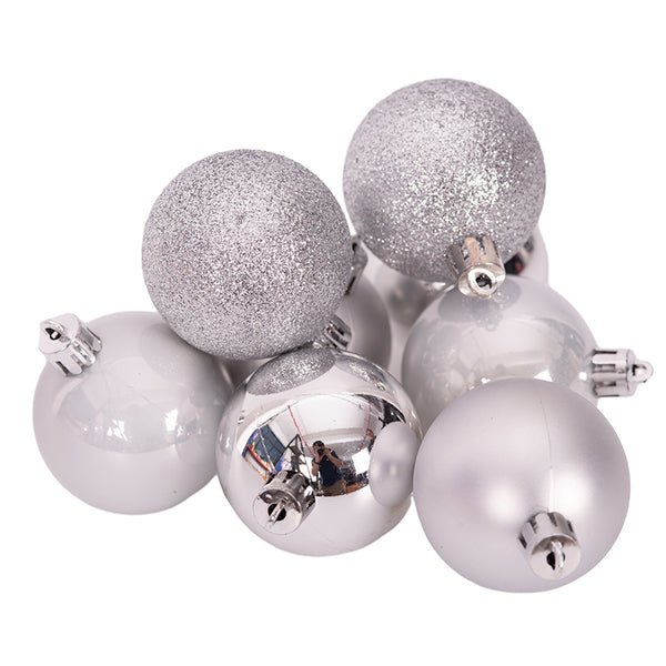 Silver Shatterproof Baubles