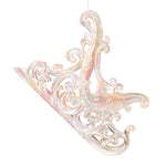 Iridescent Clear Sleigh Acrylic Tree Ornament