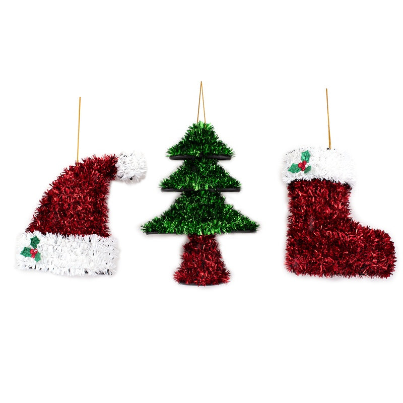 Mini Tinsel Ornaments