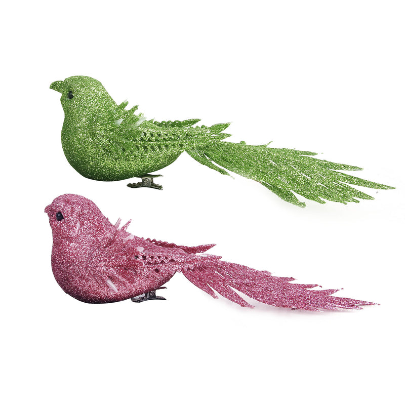 16cm Mint & Pink Bird