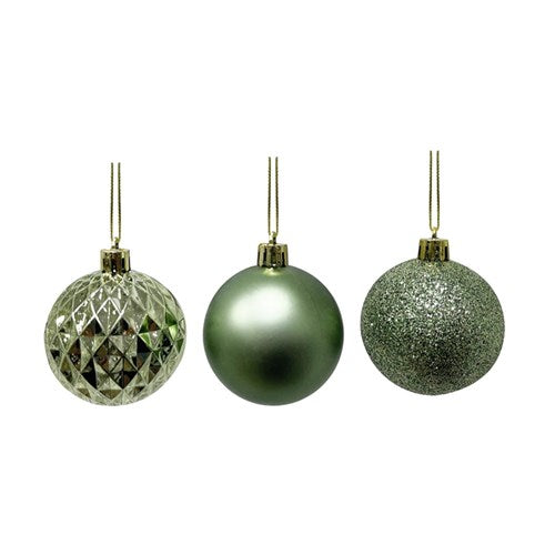 Shatterproof Baubles - Army Green