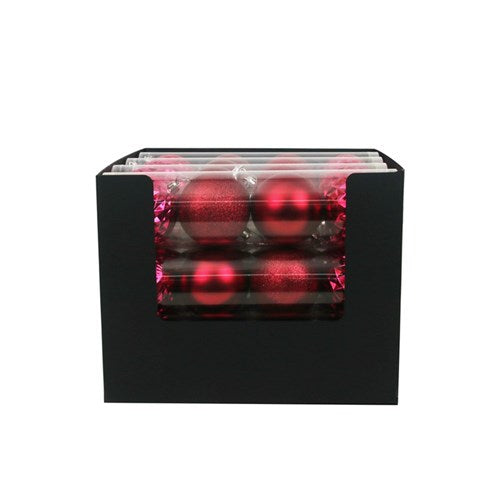 Shatterproof Baubles - Mulberry Red