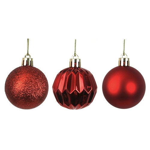 Shatterproof Baubles - Red