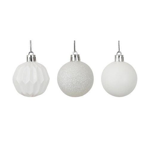 Shatterproof Baubles - White