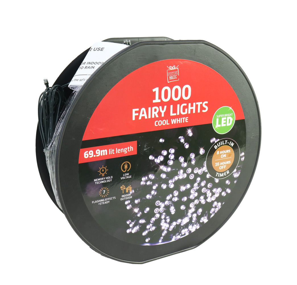 Fairy Lights Led Flashing Timer 1000 pc