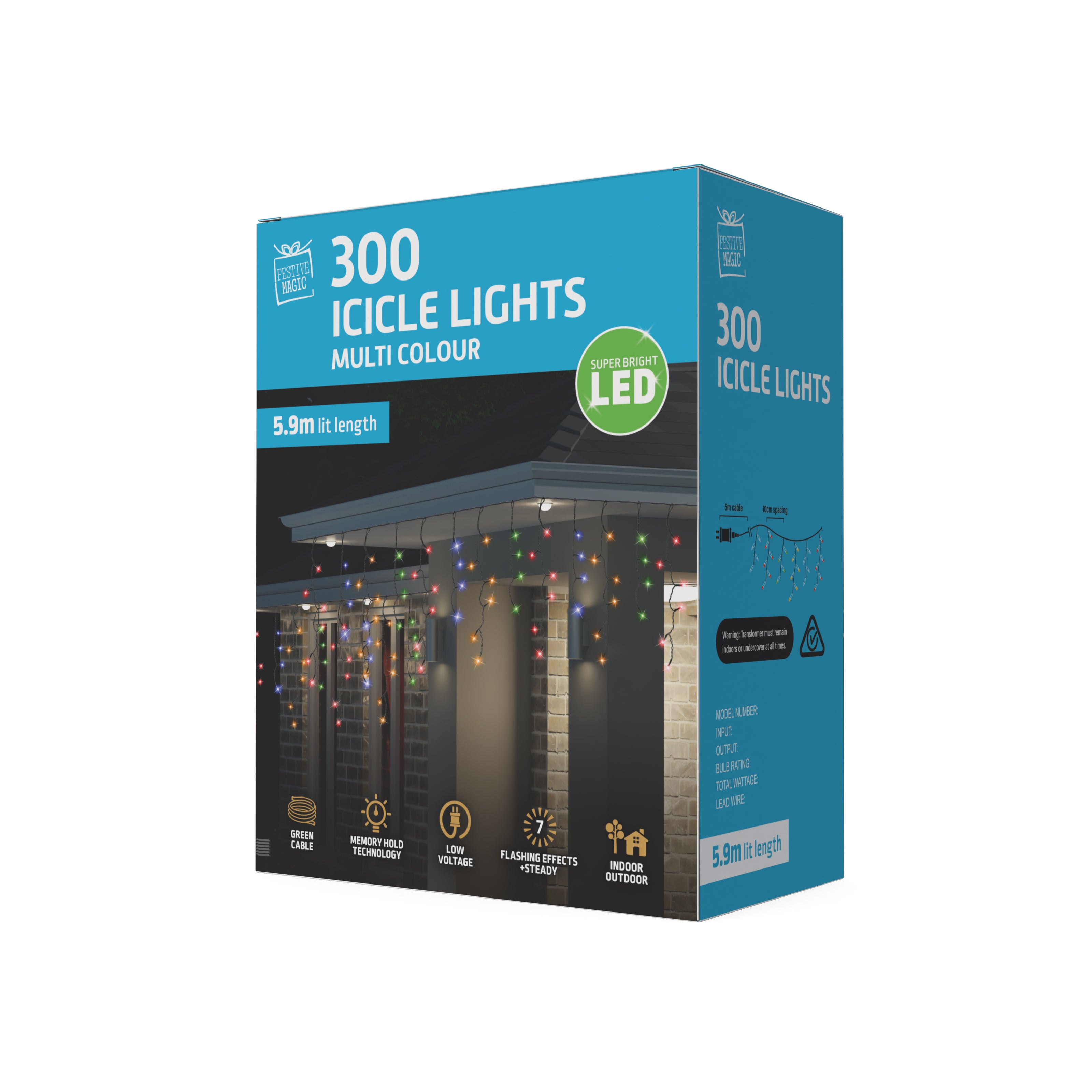 LED Icicles Flashing 300