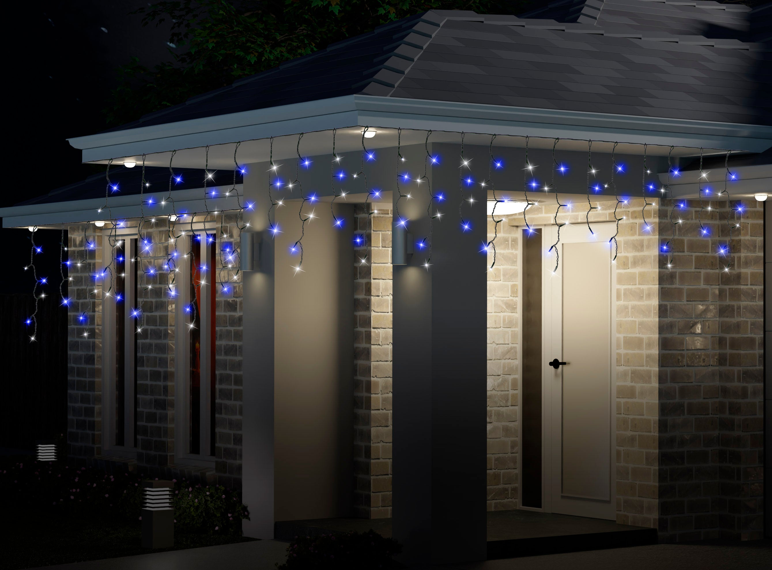 LED Icicles Flashing 300