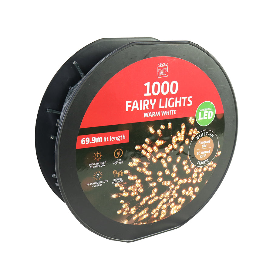 Fairy Lights Led Flashing Timer 1000 pc