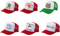 Trucker Hat Christmas Designs Asst