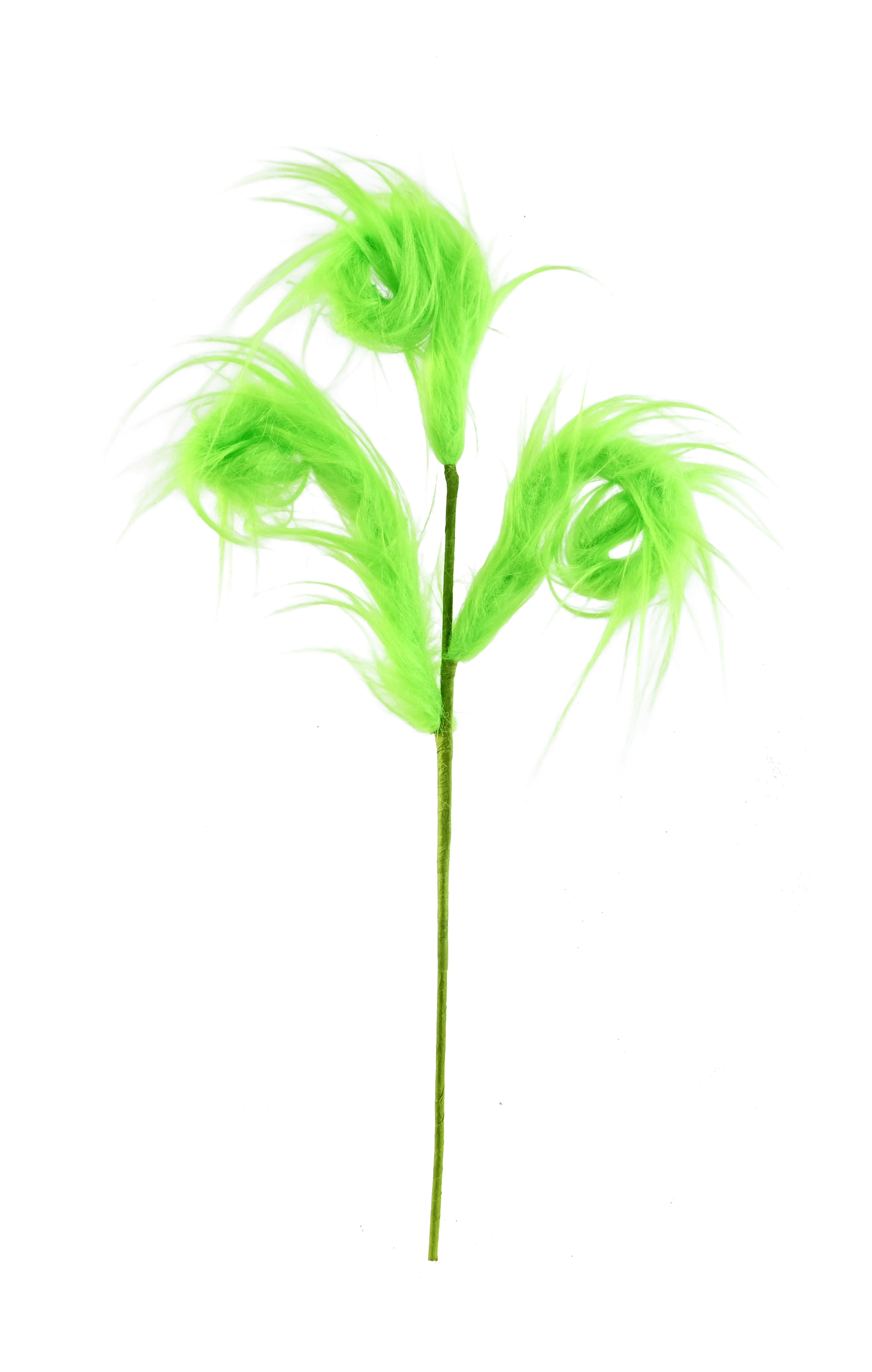 Mean Green Furry Pick 42cm Asst