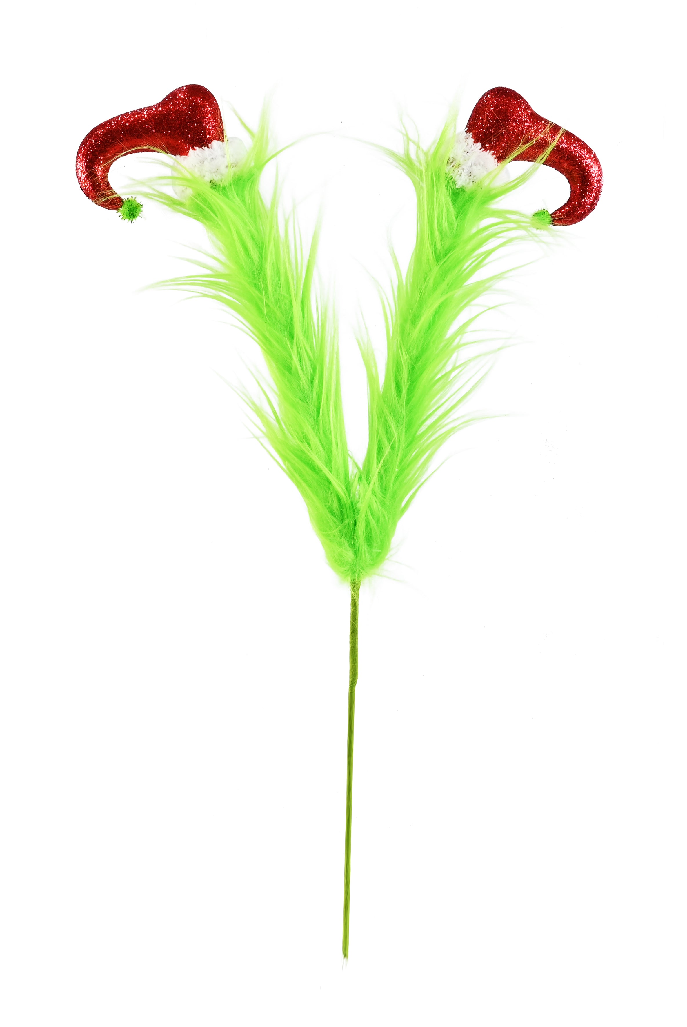 Mean Green Furry Elf Legs Pick 47cm Asst