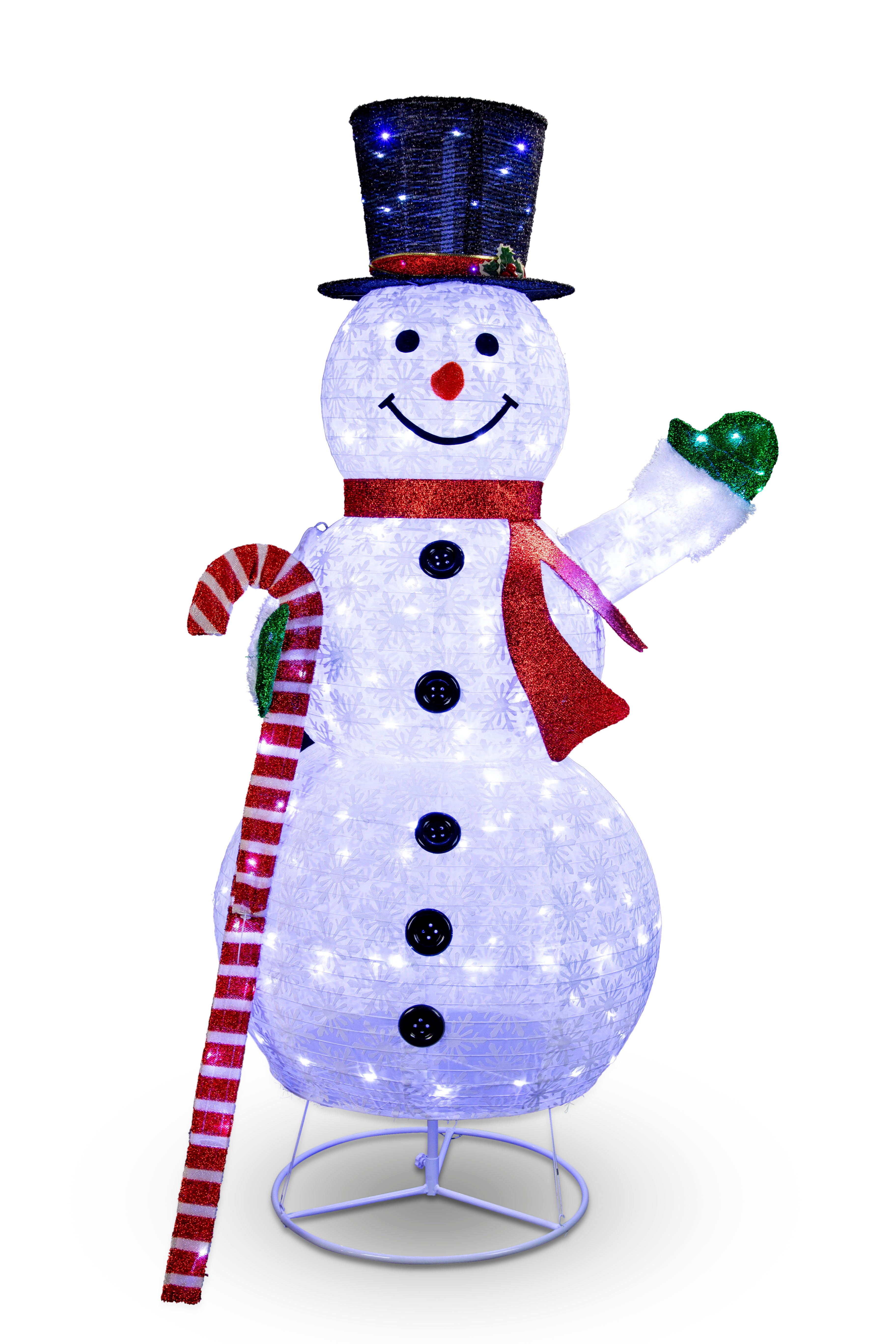 LED Pop Up Snowman Twinkle 180cm