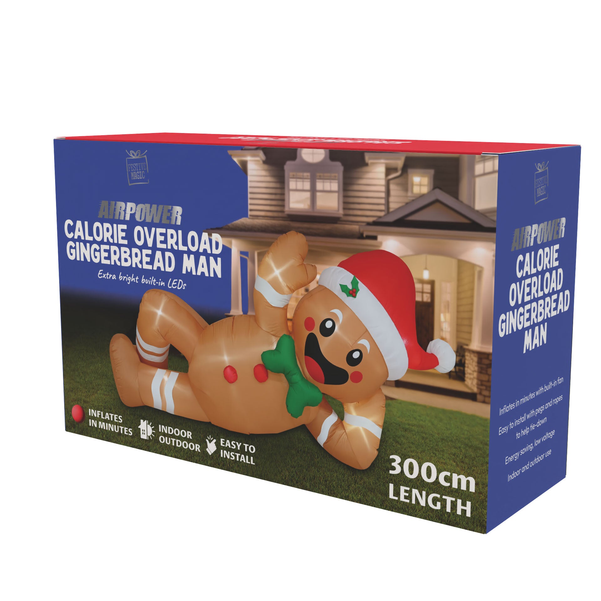 Inflatable Calorie Overload Gingerbread Man 300cm