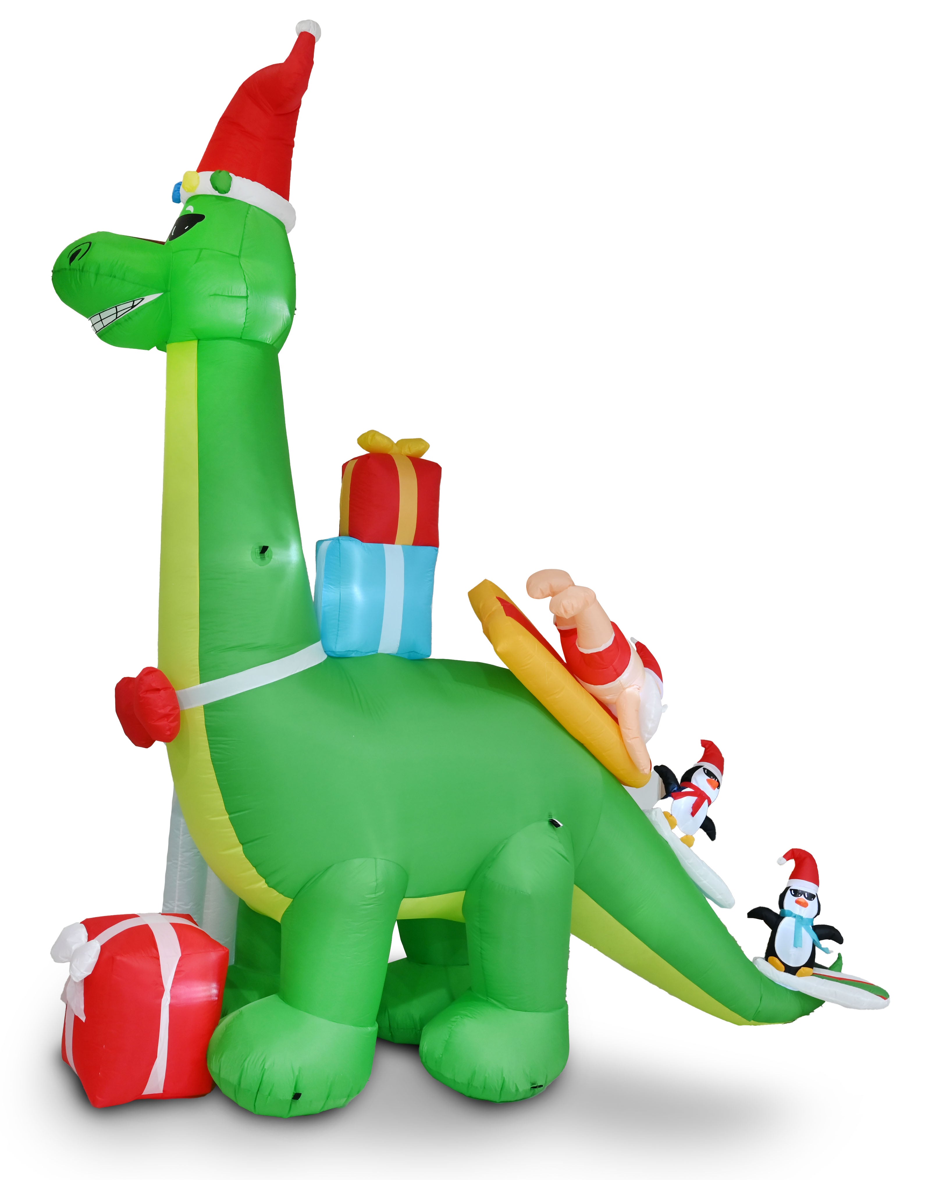 Inflatable Humungosaurus Santa Wave Rider 3.9m