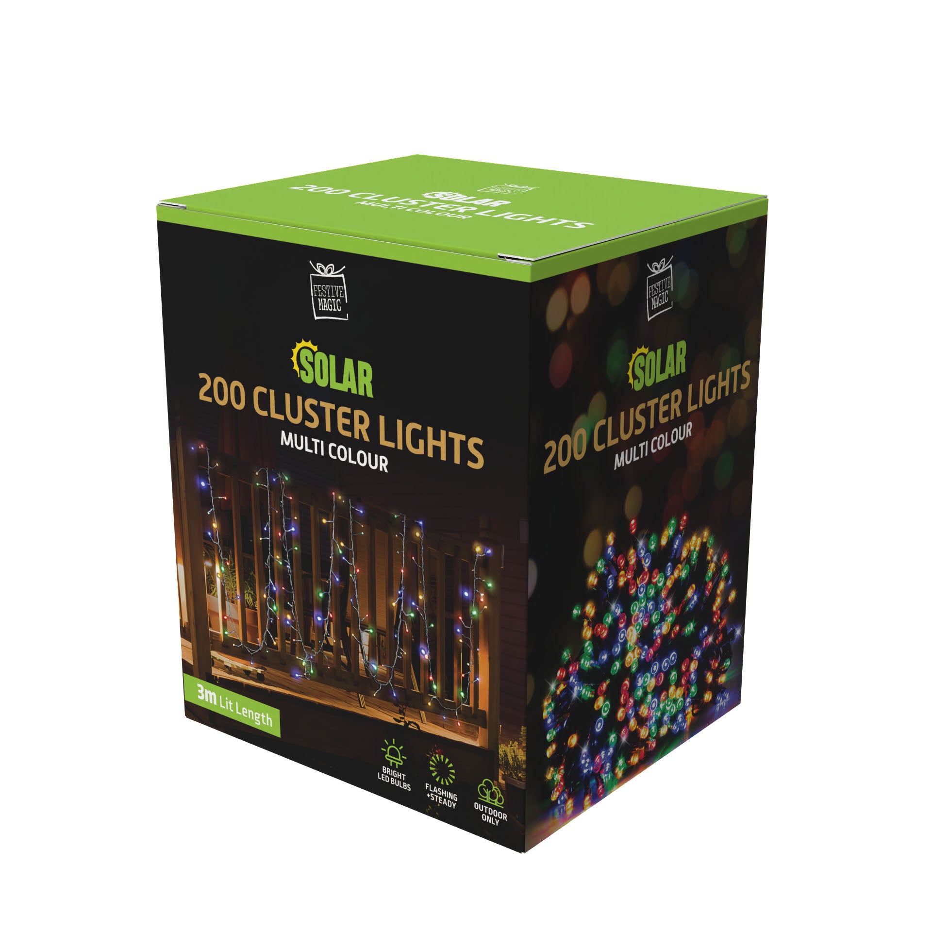 Solar LED Cluster Lights 200