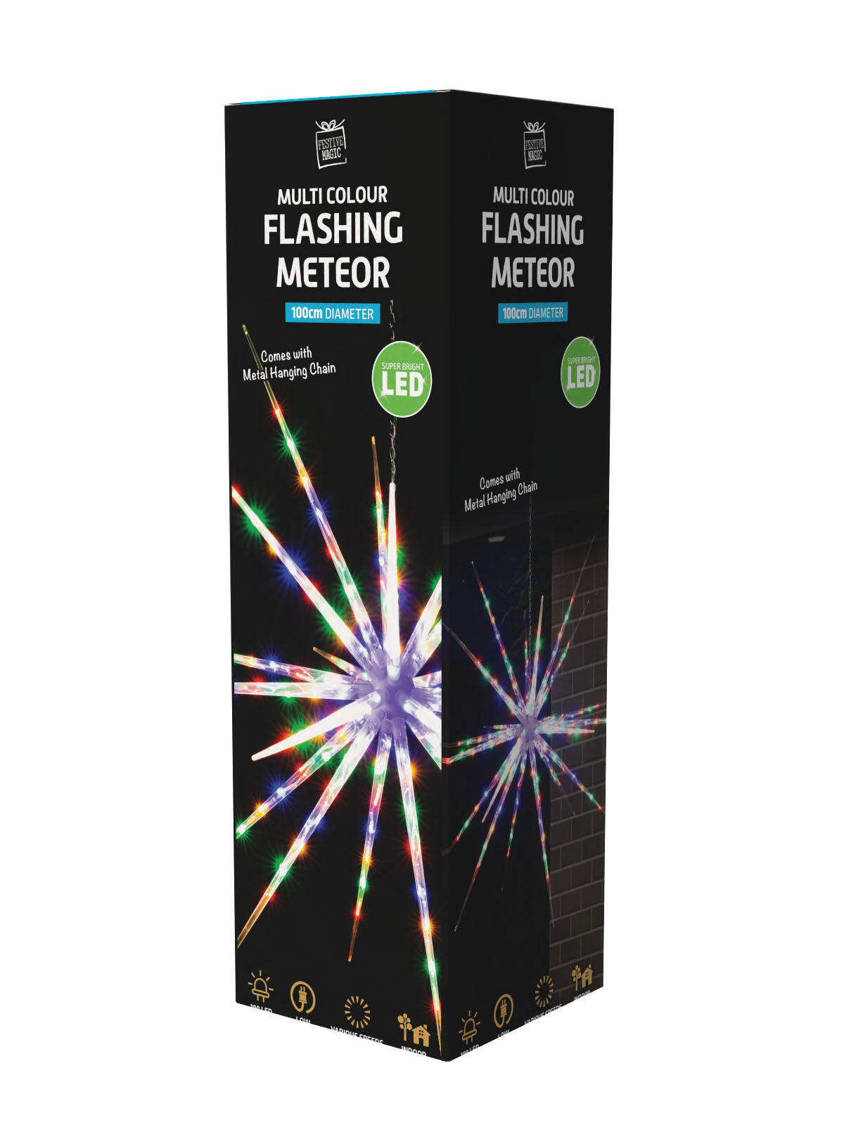 LED Classic Meteor Multi Colour 100cm