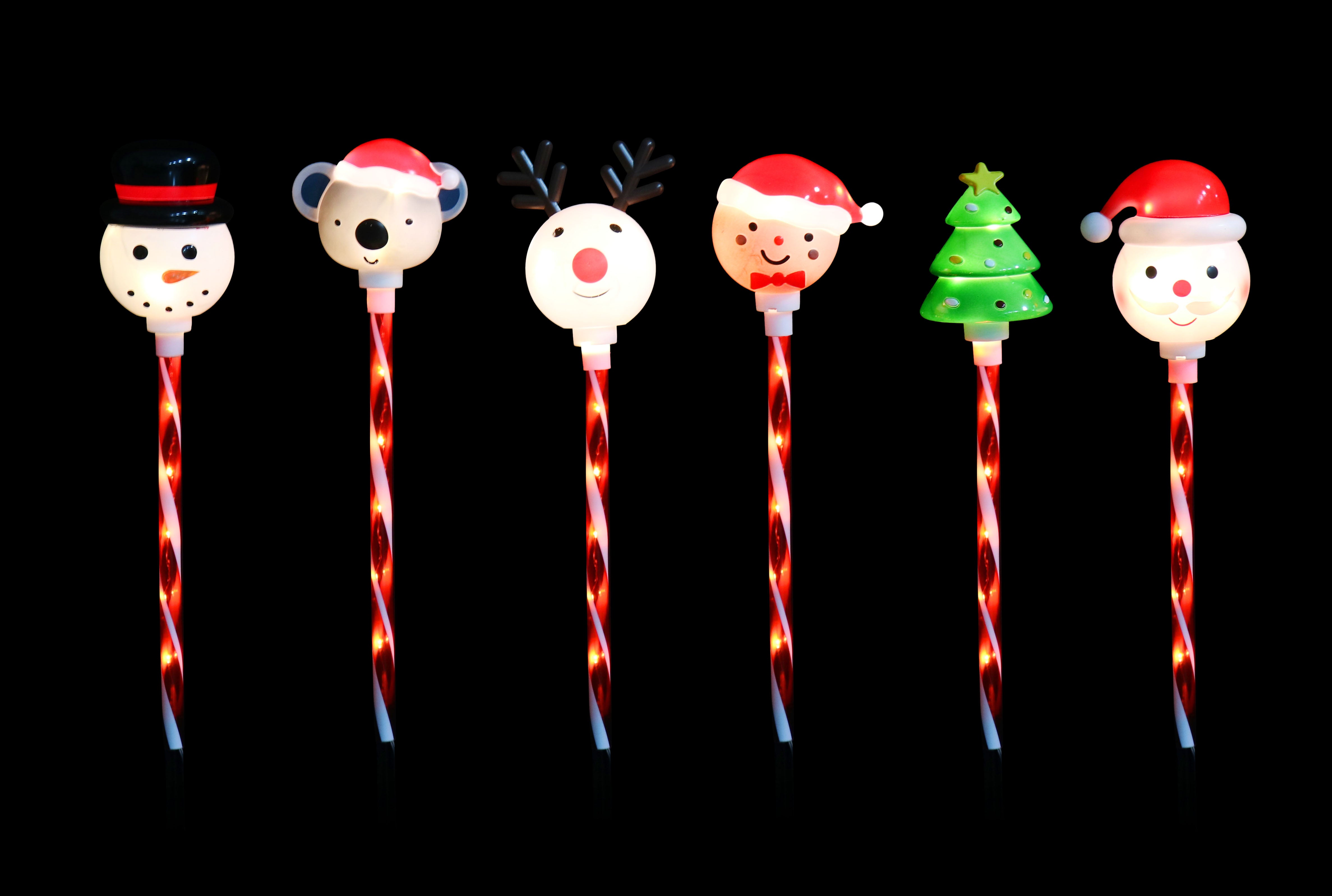 LED Character Candy Path Lights 6pk