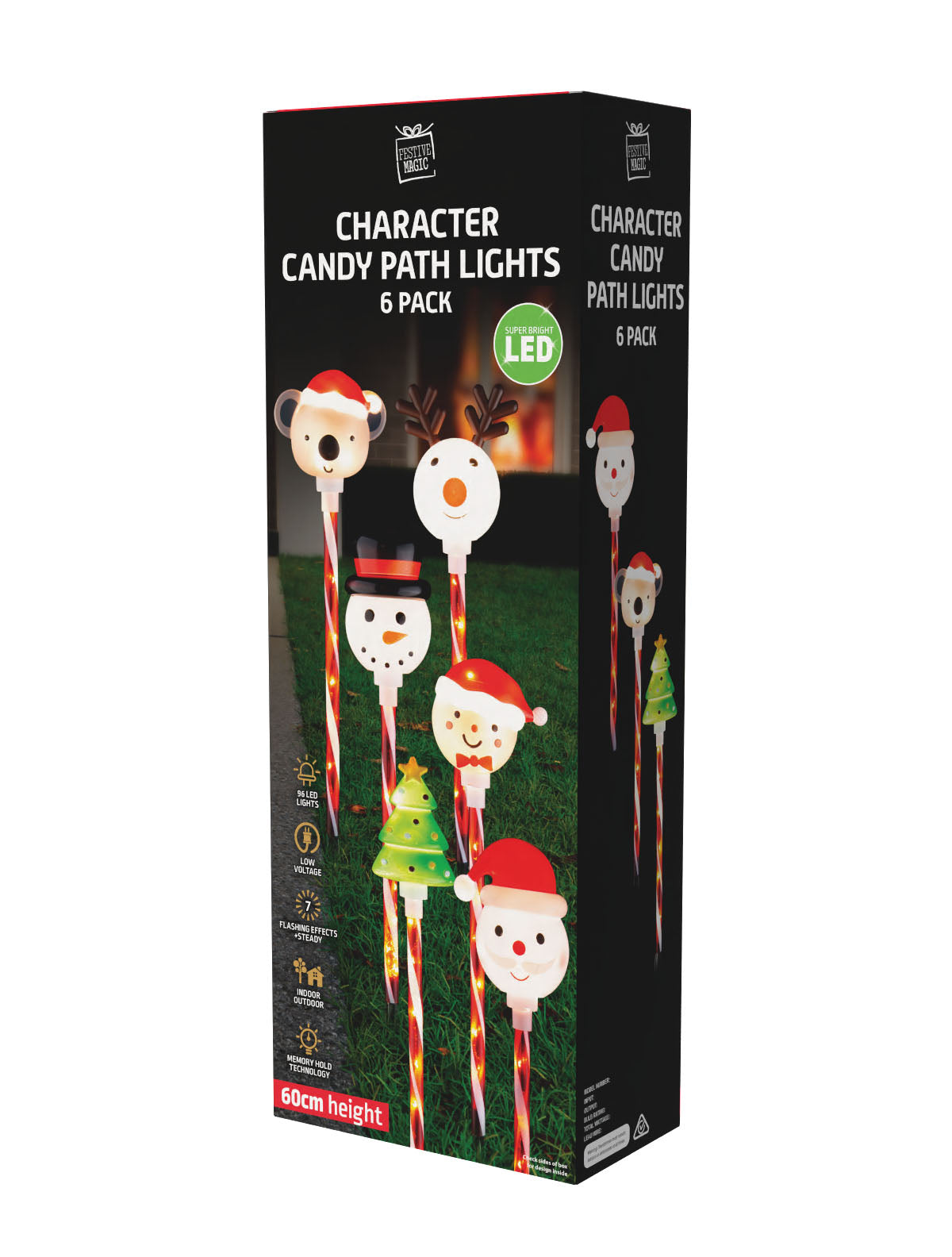 LED Character Candy Path Lights 6pk