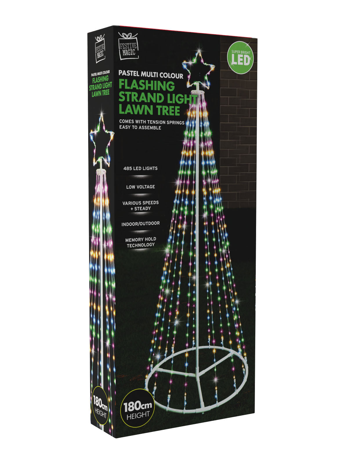 LED Flexi Wire Tree 1.8m Pastel Multi