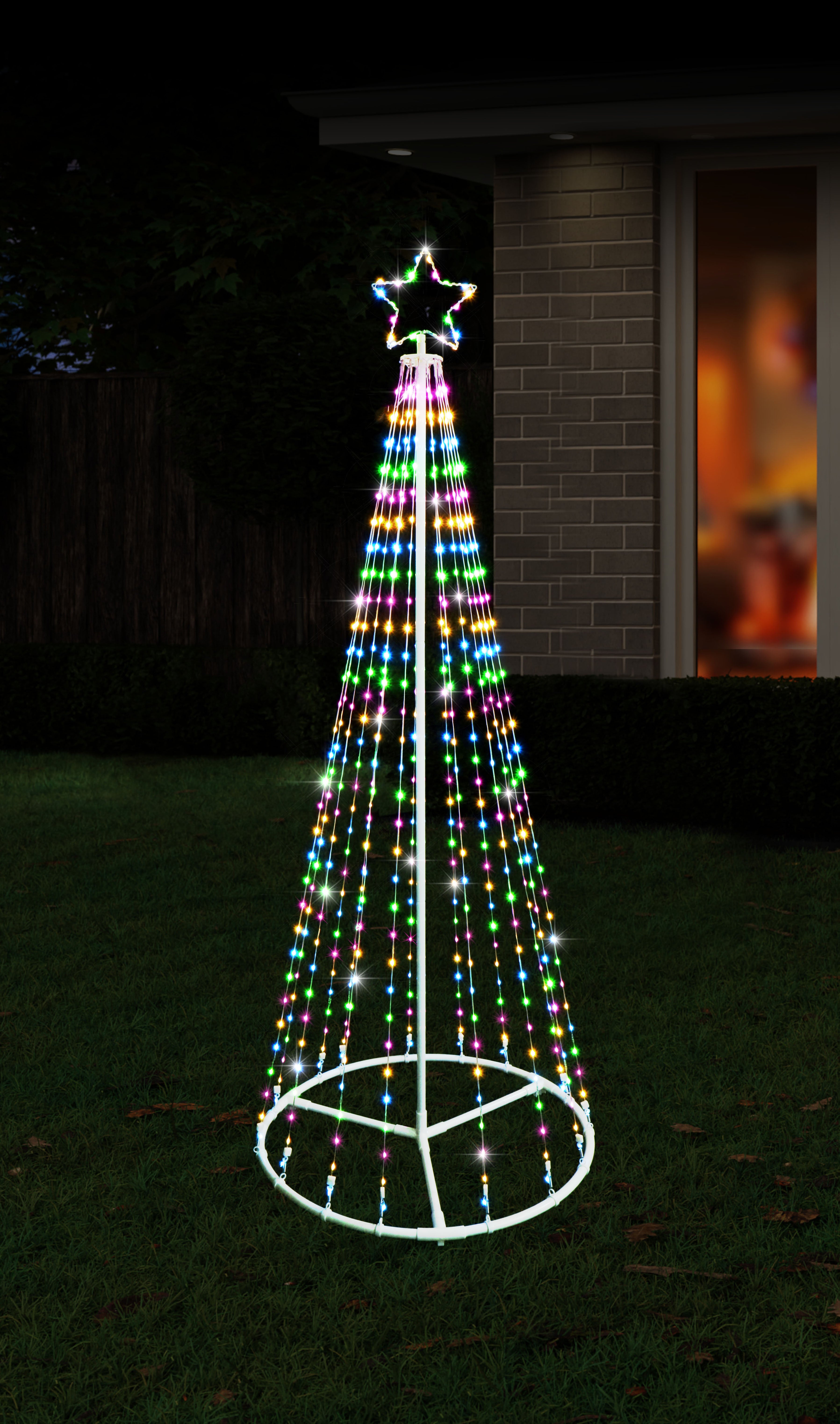 LED Flexi Wire Tree 1.8m Pastel Multi