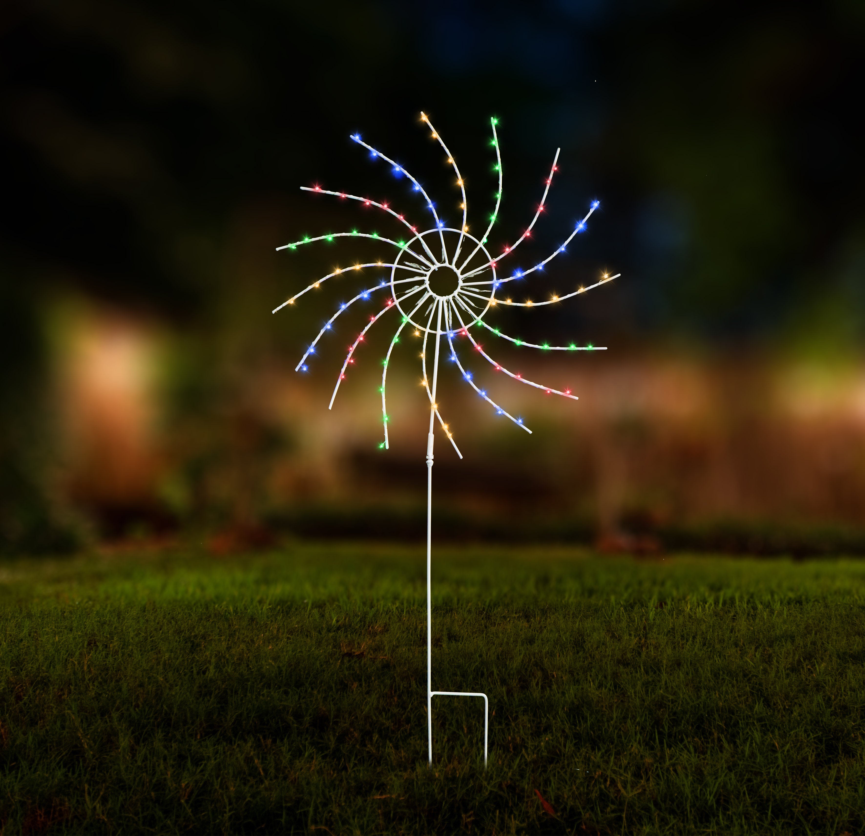 Solar LED Spinner 2in1 Hang/Stake