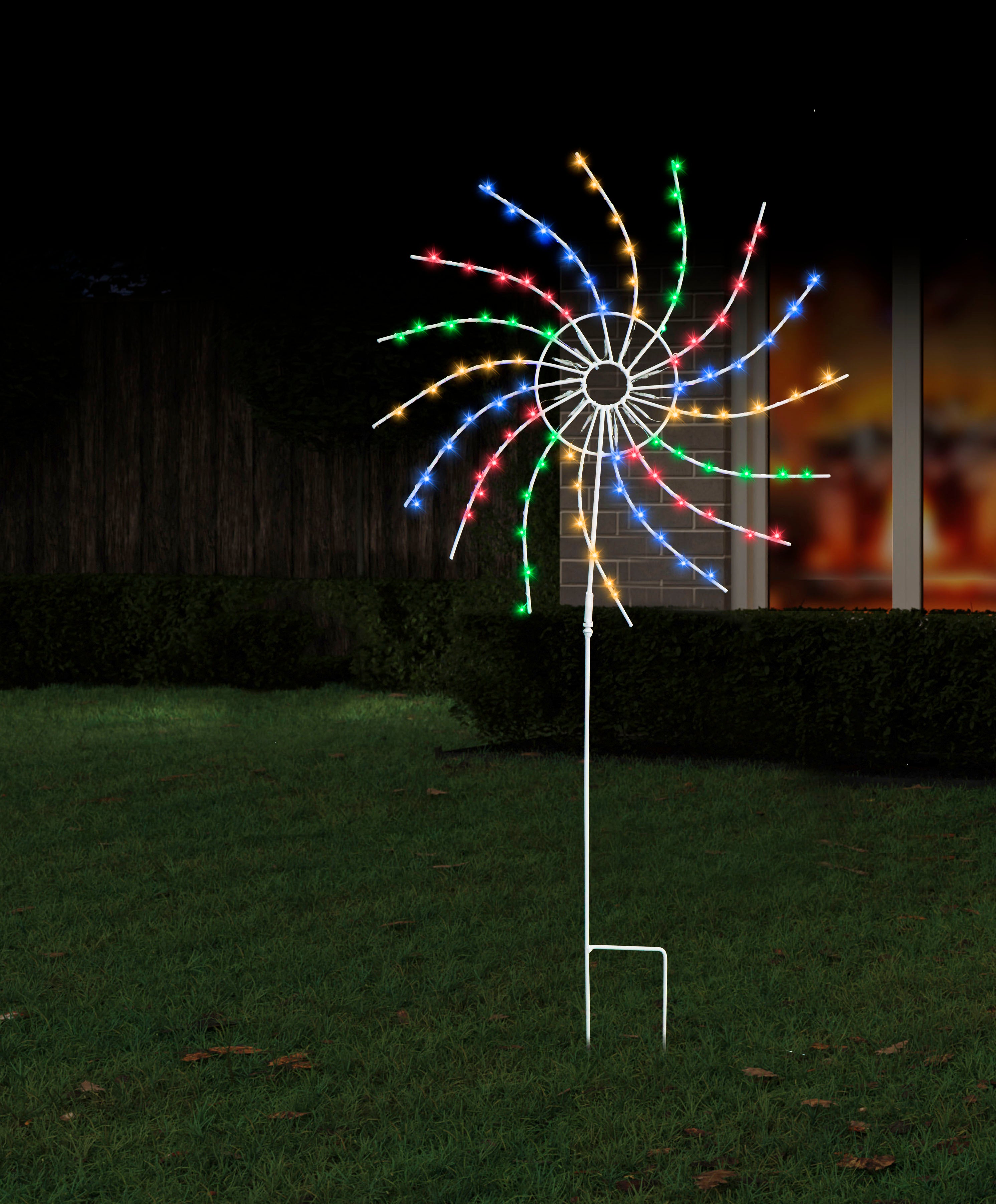Solar LED Spinner 2in1 Hang/Stake