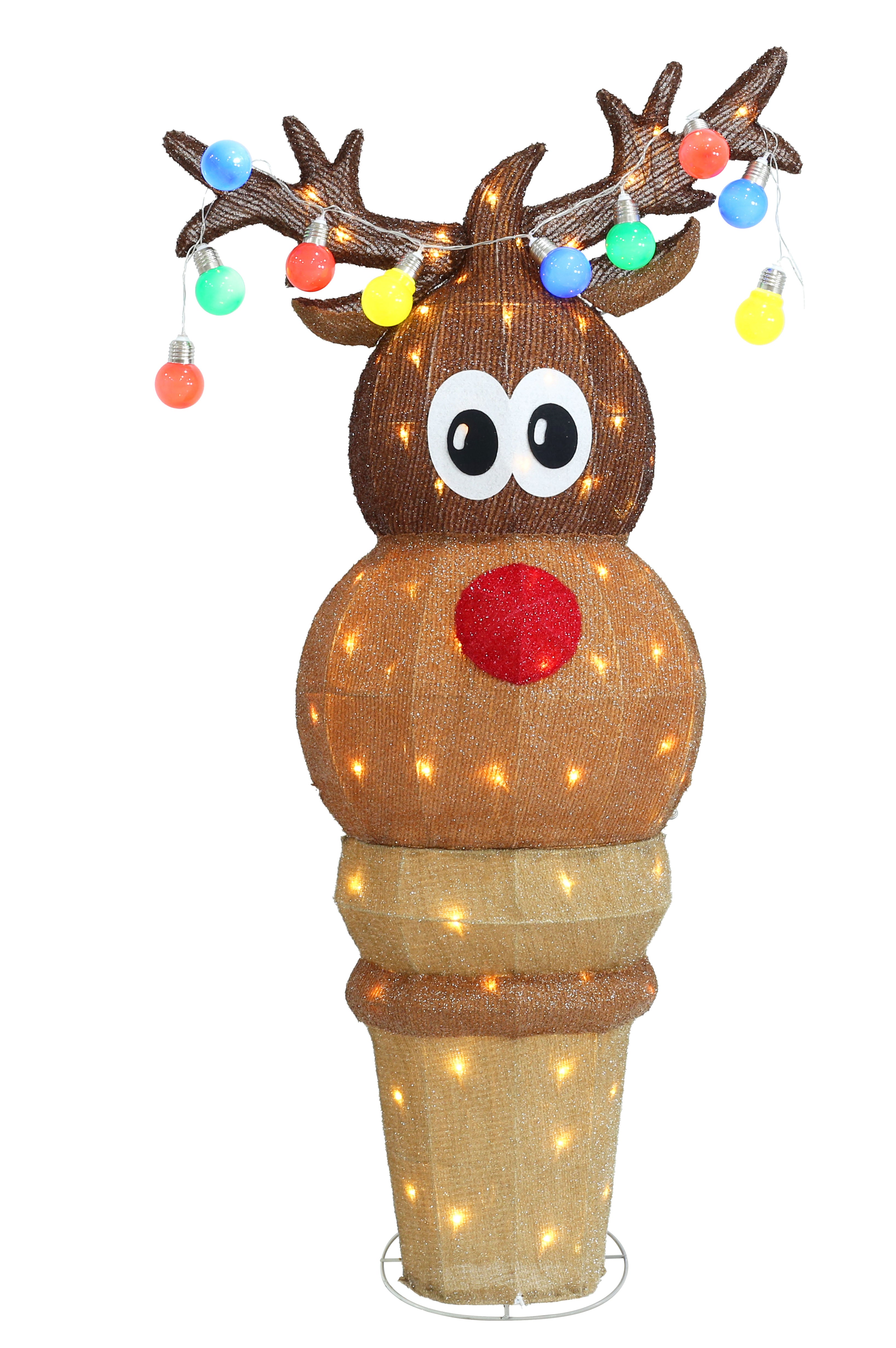 LED Mesh Ice Cream Reindeer/Snowman Twinkle