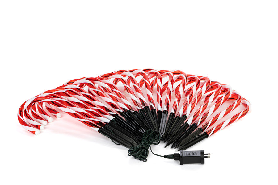 LED Path Candy Canes 20pk