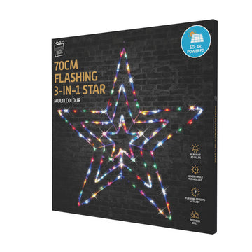 Solar LED Tubelight 3d Star Flash