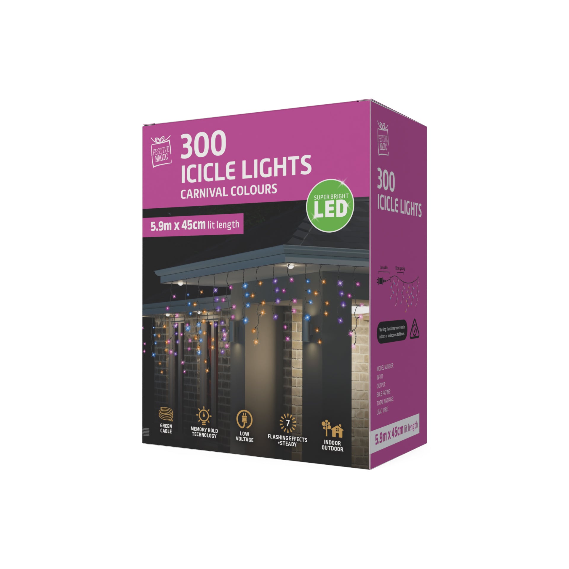 LED Icicles Flashing 300