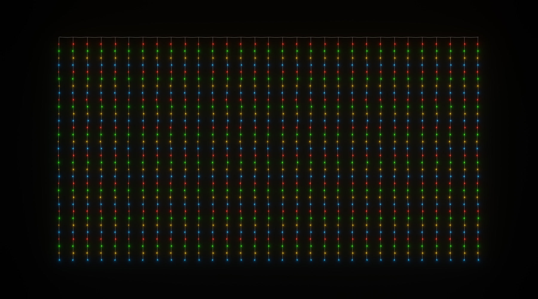 LED Curtain Lights 6m 600 Multicolour