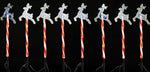 Solar LED Candy Reindeer Path Lights 8pc