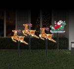 Solar Sleigh/Train Pvc Laser Path Lights