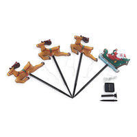 Solar Sleigh/Train Pvc Laser Path Lights