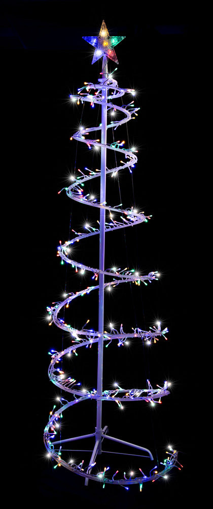 LED Cluster Spiral Tree 1.8m